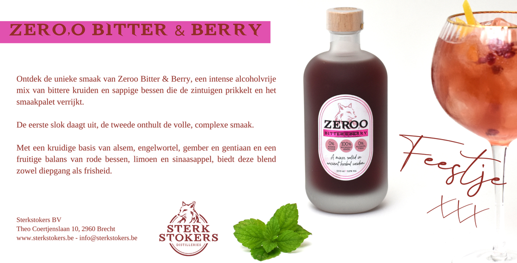 ZERO,O BITTER & BERRY 0% 500