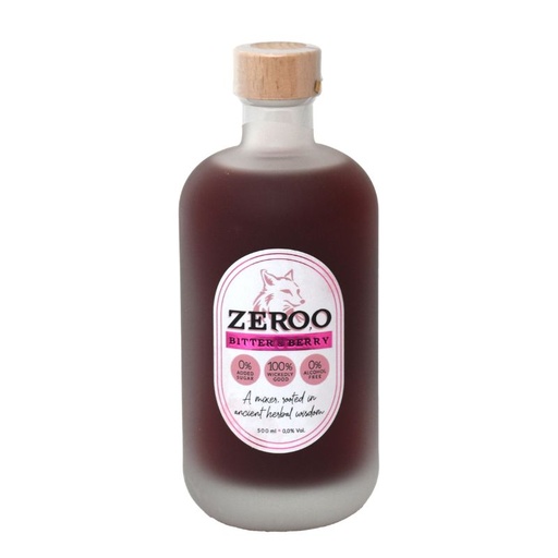 [A6460] Zero,o Bitter & Berry - alcoholvrije mixer - 0% vol. 500 ml.