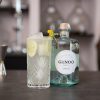 Ginoo gin with no alcohol by Sterkstokers with glass