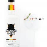 Belgium Gin White with glass of Sterkstokers