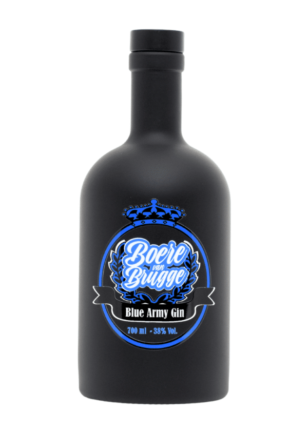 Blue army gin white